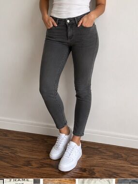 Frame Denim Charcoal Jeans size 25 sateen